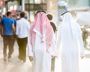 Arabic men on the street