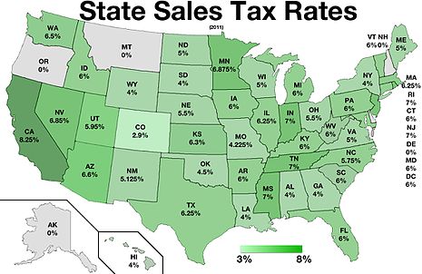 米国にて2017年10月17日まで売上税の租税特赦